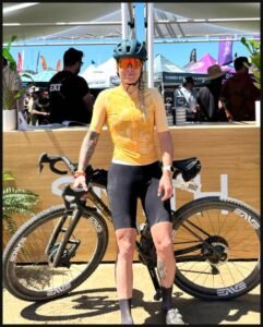 Cycling journalist Juliet Elliott