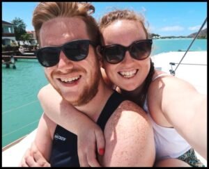 With her boyfriend Brogan Tate
