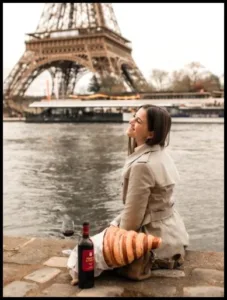 Drinking wine